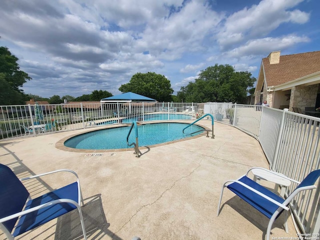 3601 Elm Ct, Schertz, TX 78108 - community pool featuring fence and a patio area