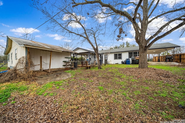 view of back of property