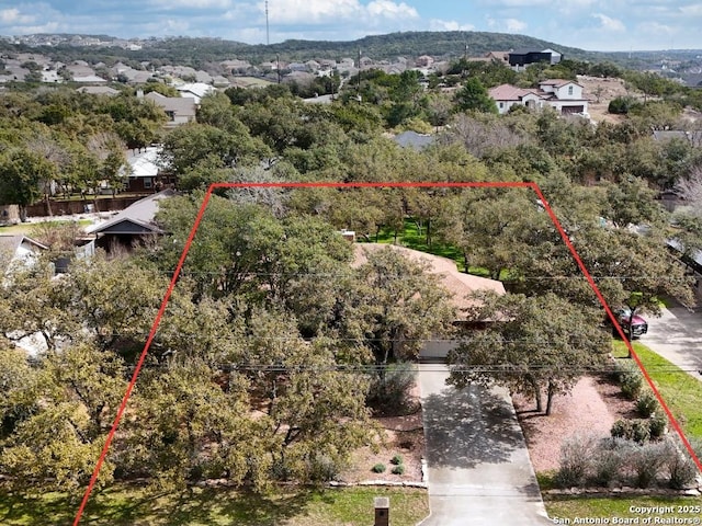 bird's eye view featuring a residential view