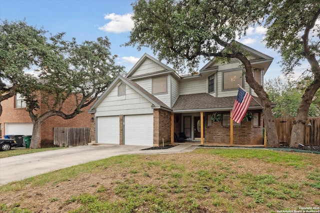 view of front property with a front yard