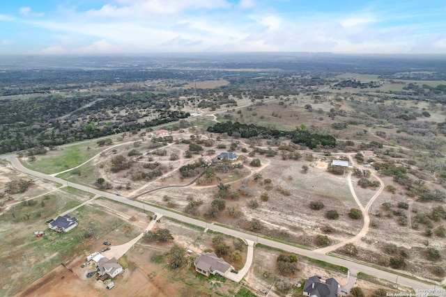 bird's eye view featuring a rural view