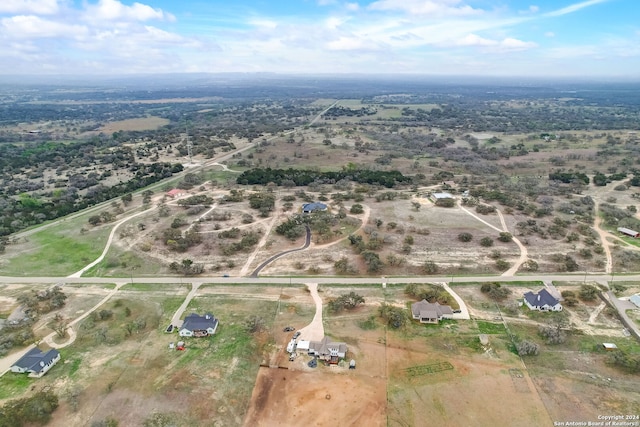 bird's eye view featuring a rural view