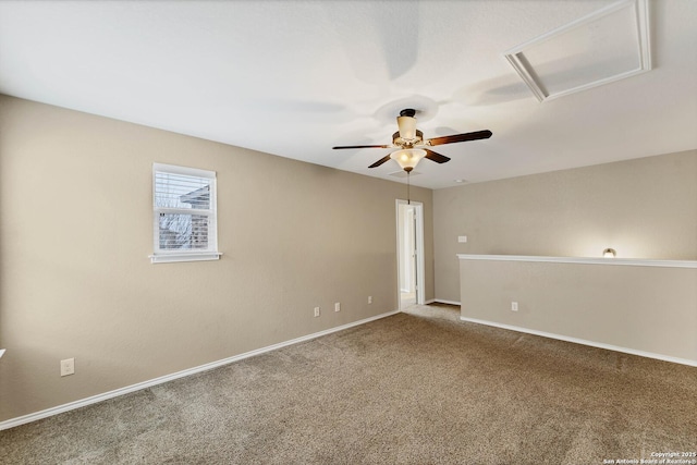 view of carpeted empty room