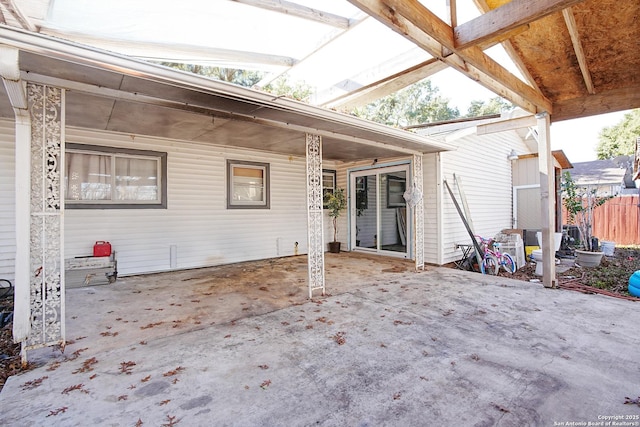 rear view of house featuring a patio area