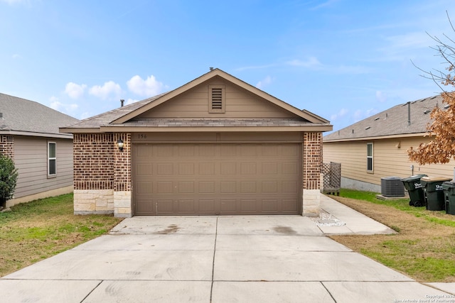 single story home featuring central AC