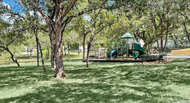 exterior space featuring a playground