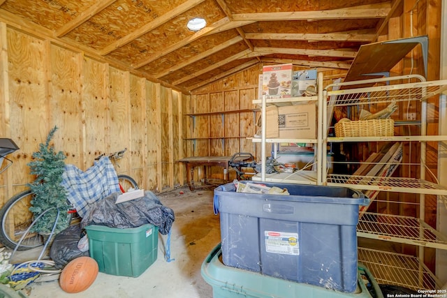 view of storage room