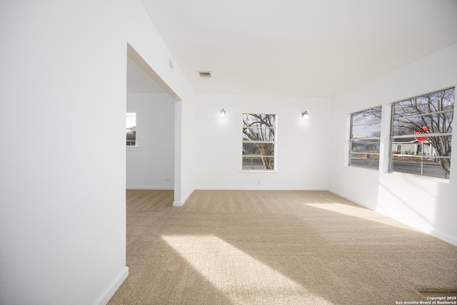 empty room with light carpet