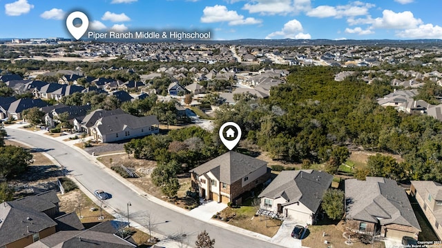 birds eye view of property