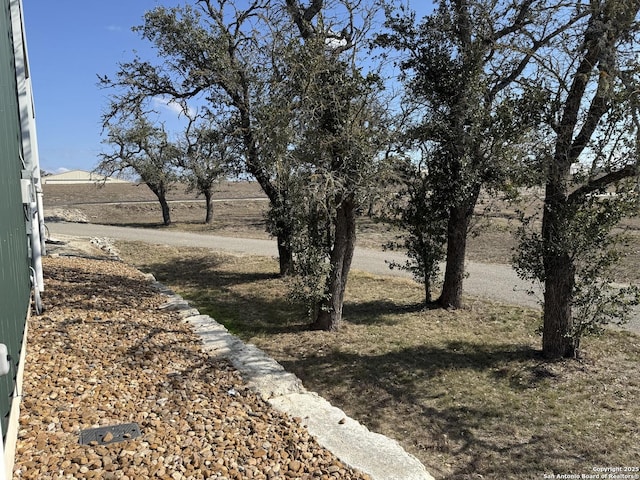 view of yard featuring a rural view