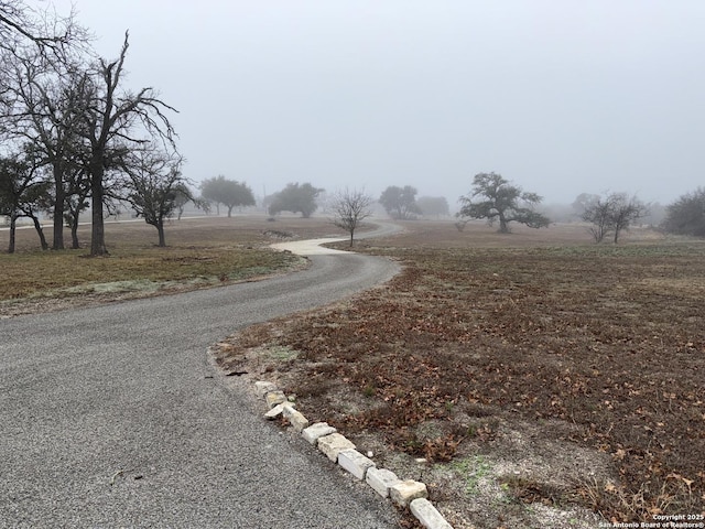 view of road featuring a rural view