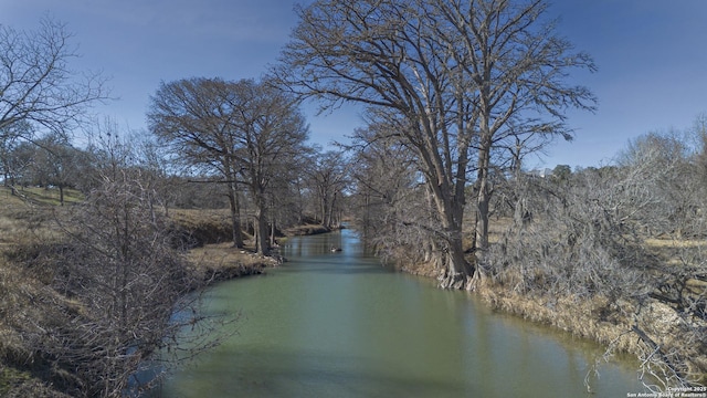 water view with a wooded view