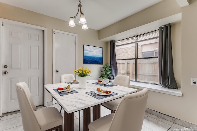 view of dining room