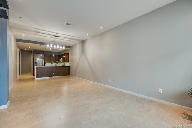 view of unfurnished living room