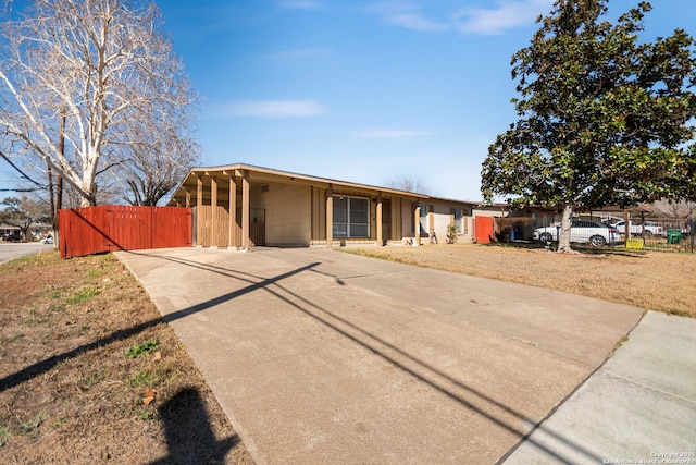 view of ranch-style home