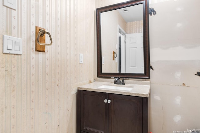 bathroom with vanity