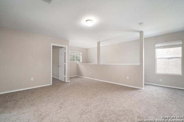 view of carpeted empty room