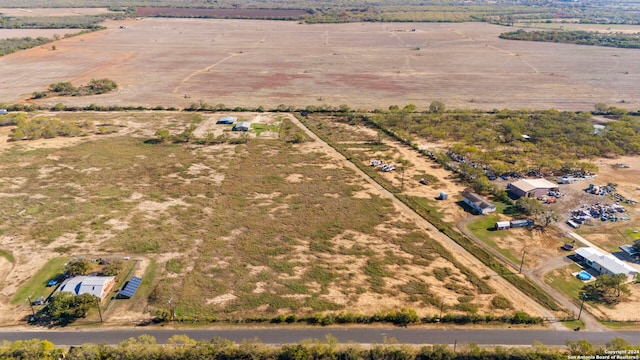 aerial view featuring a rural view