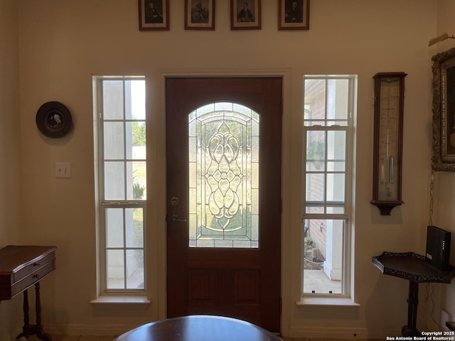 view of foyer entrance