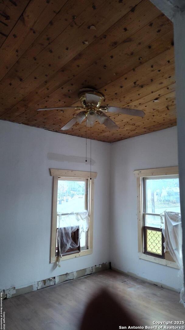1601 Fulton Ave, San Antonio, TX 78201 - bonus room featuring plenty of natural light, ceiling fan, and wood finished floors