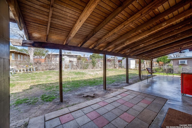 view of patio / terrace with a fenced backyard