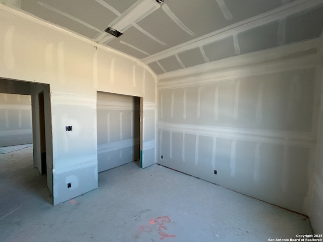 unfurnished bedroom with a closet