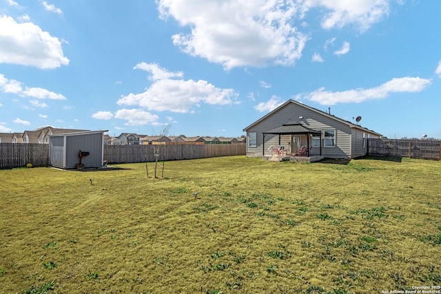 439 Agave Cir, Jourdanton, TX 78026 - view of yard featuring a gazebo, a patio area, and a storage unit