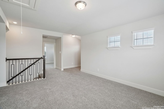 5712 Beths Way, San Antonio, TX 78253 - carpeted empty room featuring attic access and baseboards