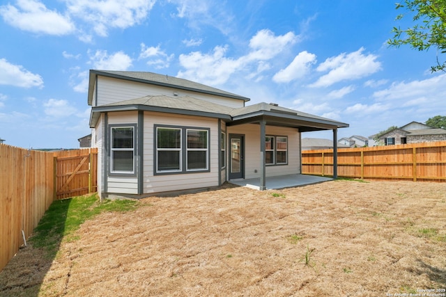 5712 Beths Way, San Antonio, TX 78253 - rear view of property with a patio area and a fenced backyard