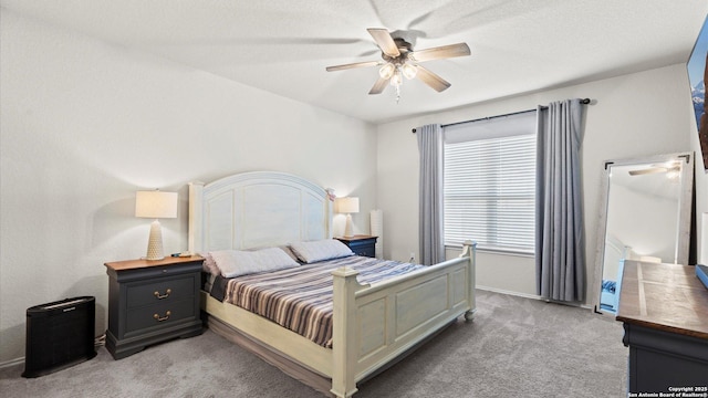 2437 Hiddenbrooke Trce, Seguin, TX 78155 - carpeted bedroom featuring ceiling fan