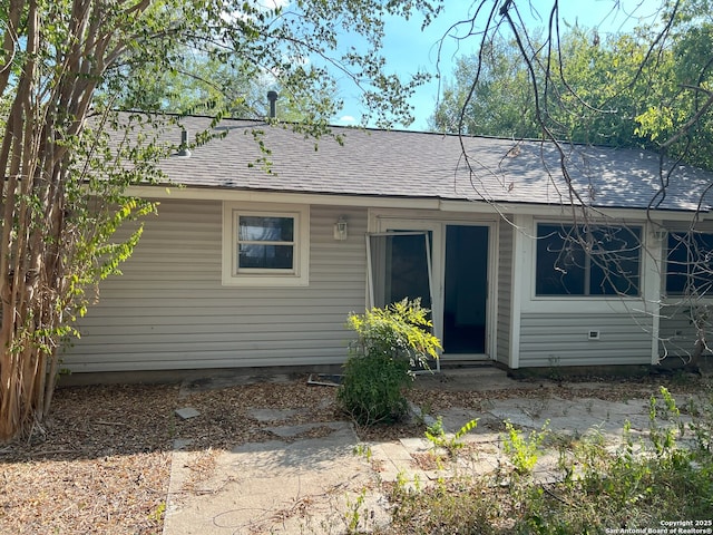 view of rear view of property