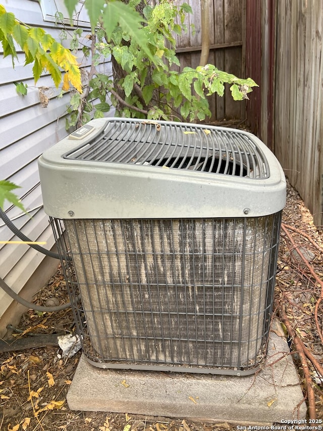 exterior details featuring cooling unit