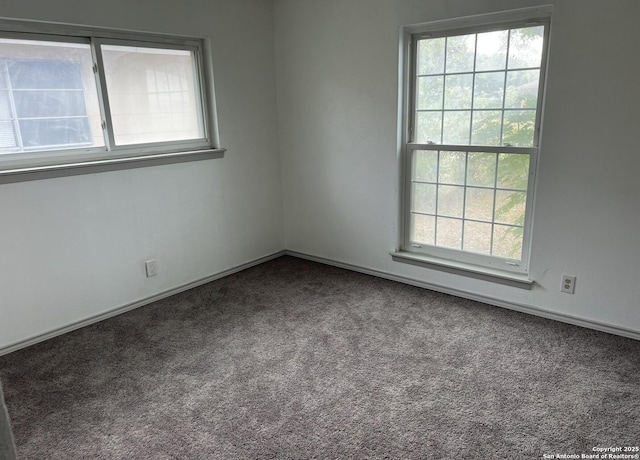 view of carpeted empty room