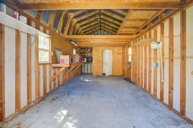 view of storage room