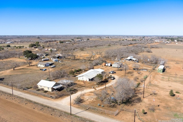 drone / aerial view featuring a rural view