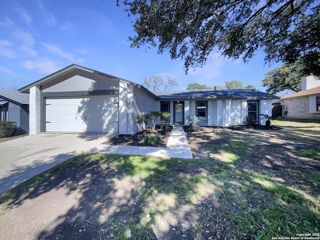 ranch-style house with a garage