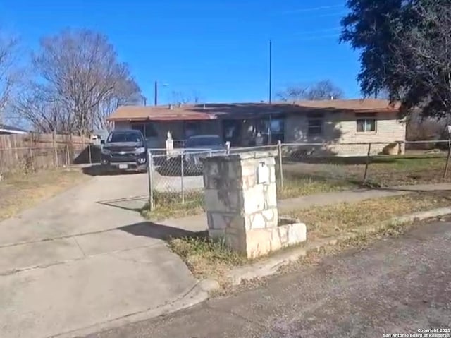 view of ranch-style home