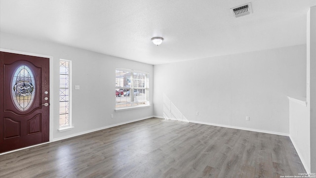 foyer featuring hardwood / wood-style flooring