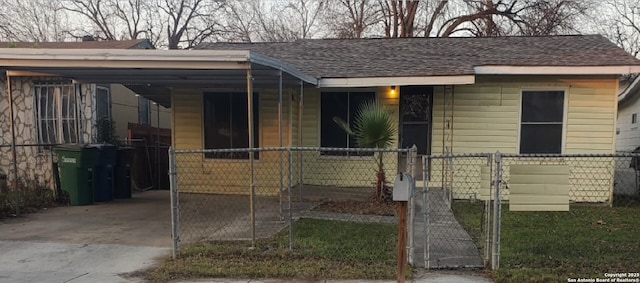 view of front of home