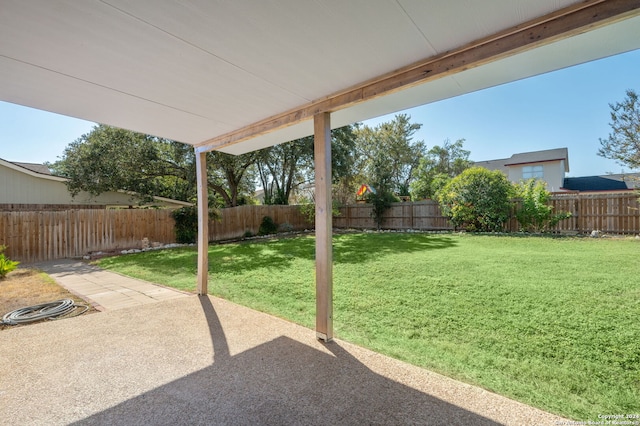 view of yard with a patio