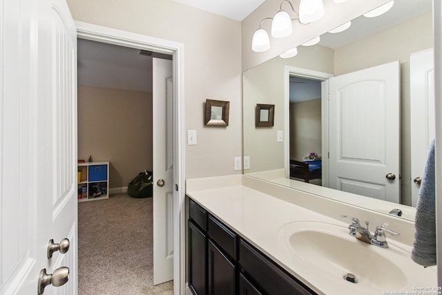 bathroom with vanity