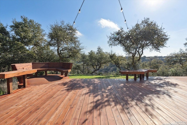 view of wooden terrace