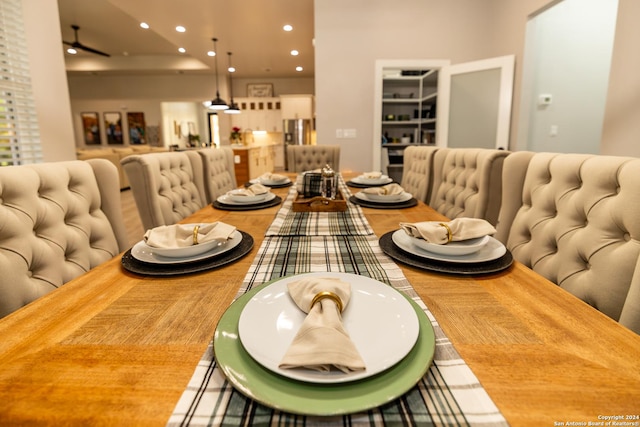 view of dining room