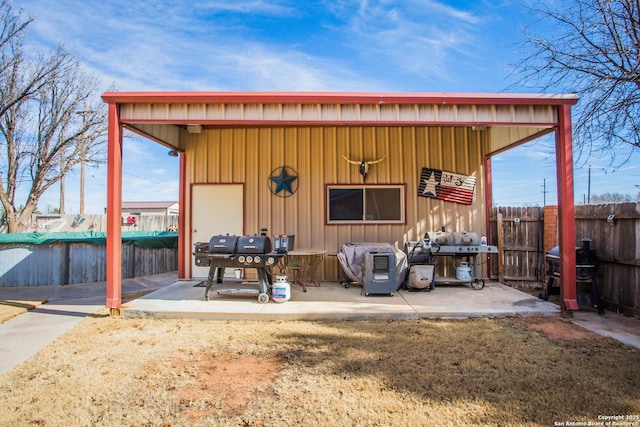 view of outdoor structure