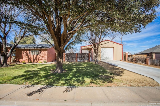 view of front of home with a front yard