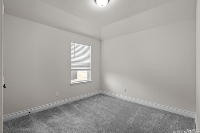 unfurnished room with carpet floors