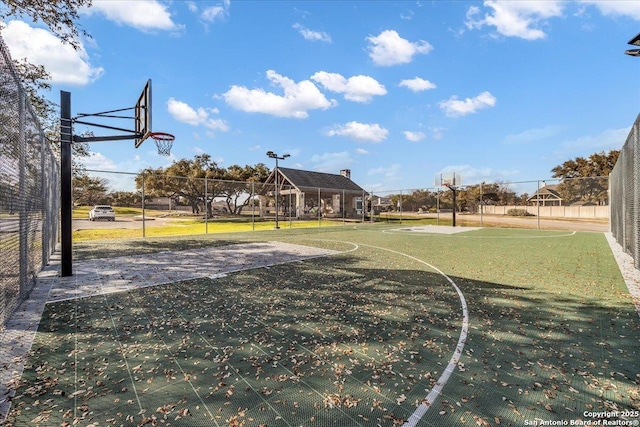 view of basketball court