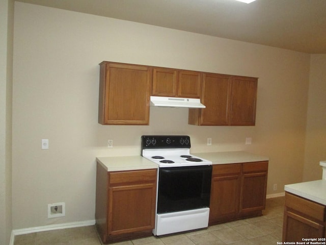 kitchen featuring electric stove