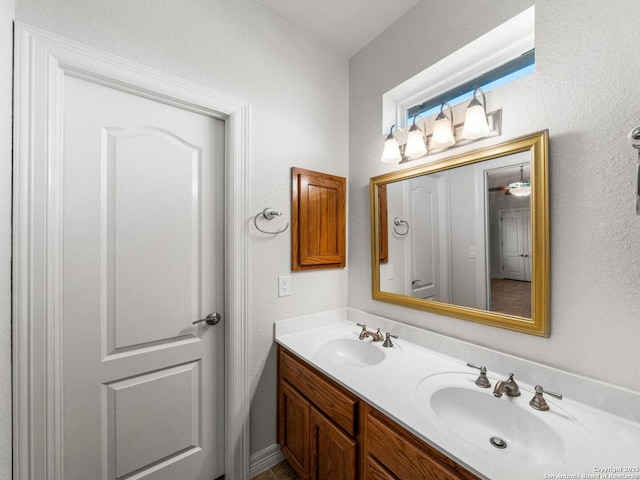 bathroom featuring vanity