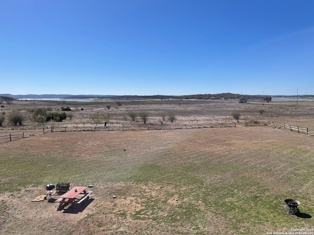 drone / aerial view featuring a rural view